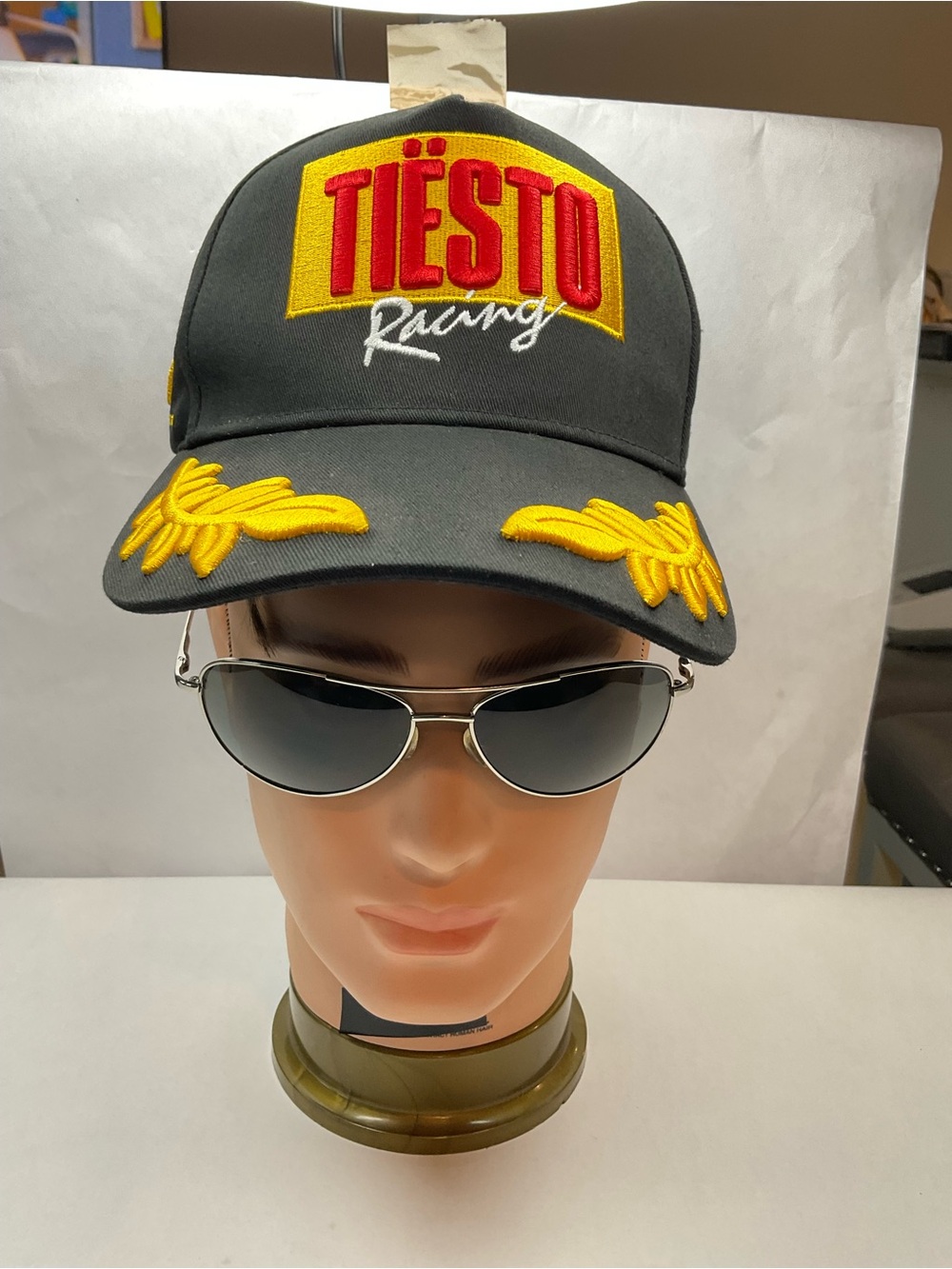 Tiësto Racing Black & Yellow Embroidered Baseball Cap
